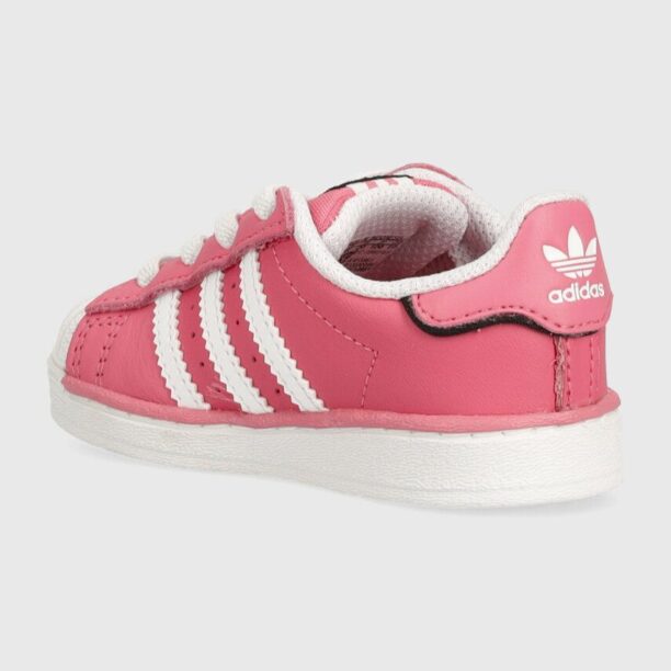 adidas Originals sneakers pentru copii SUPERSTAR culoarea roz preţ