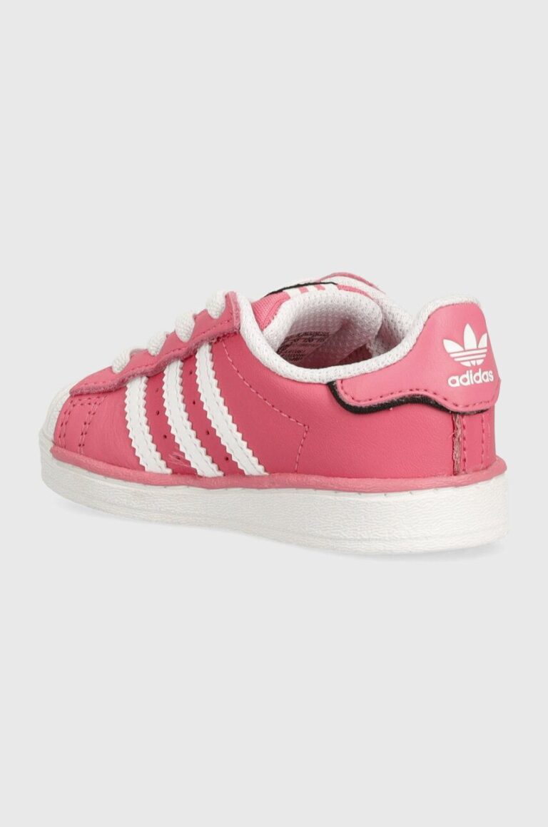 adidas Originals sneakers pentru copii SUPERSTAR culoarea roz preţ