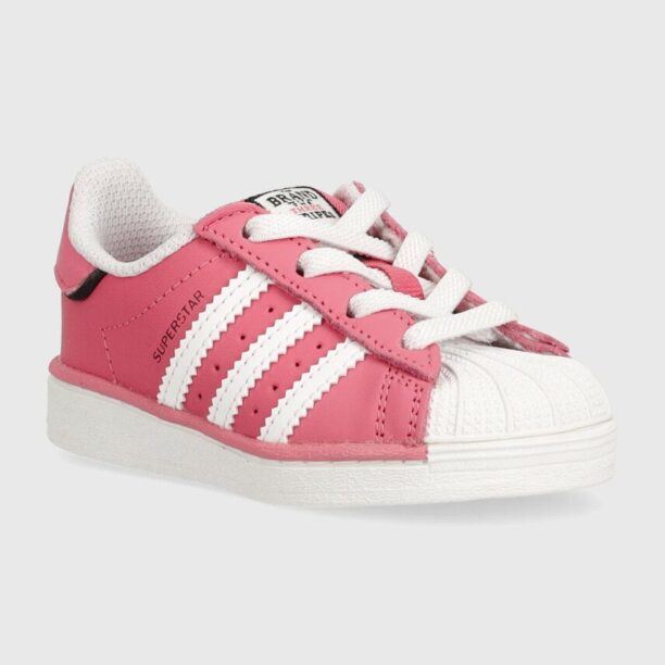 adidas Originals sneakers pentru copii SUPERSTAR culoarea roz