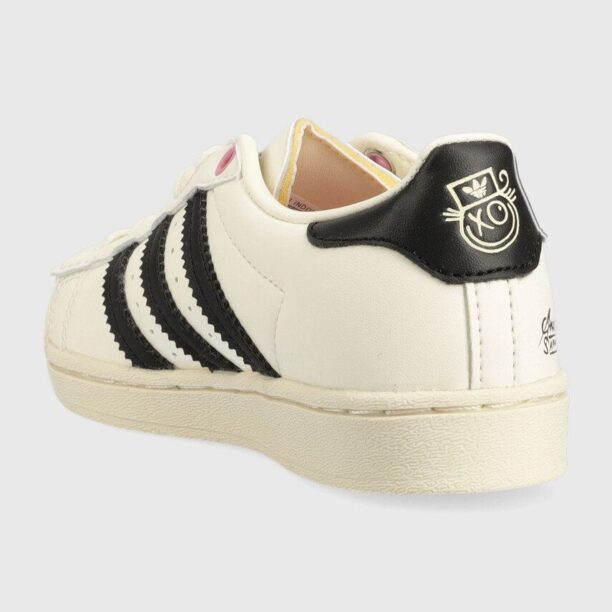 adidas Originals sneakers pentru copii culoarea bej preţ