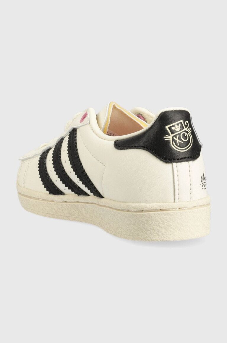 adidas Originals sneakers pentru copii culoarea bej preţ