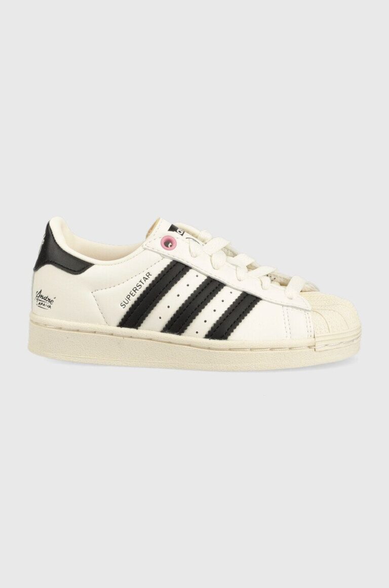 adidas Originals sneakers pentru copii culoarea bej