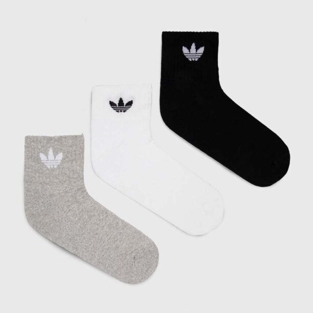 adidas Originals șosete 3-pack culoarea alb IJ5612