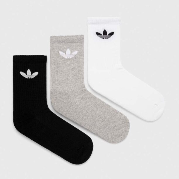 adidas Originals șosete 3-pack culoarea alb IJ5614