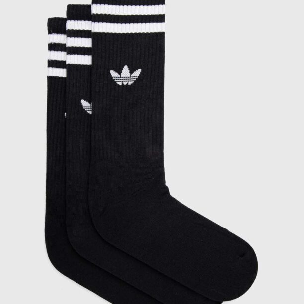 adidas Originals șosete 3-pack culoarea negru IL5015