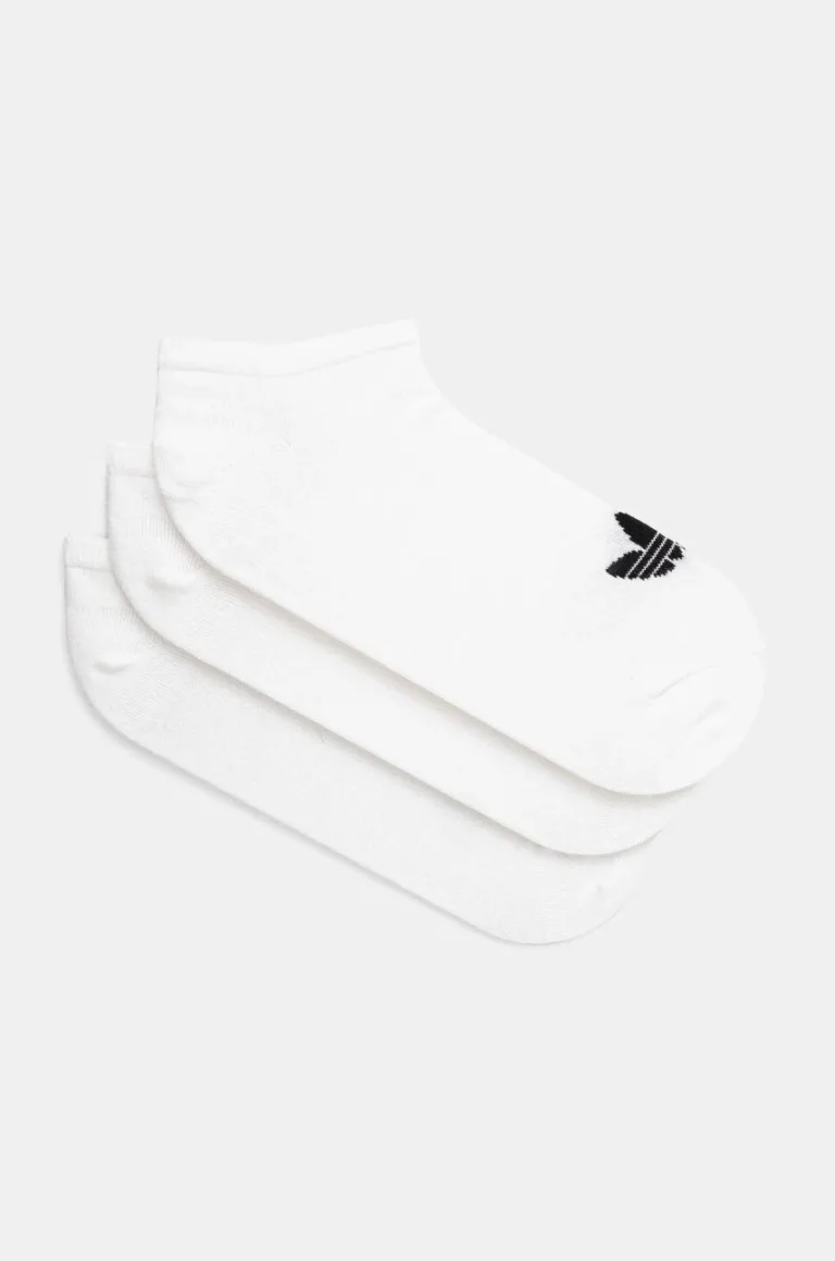 adidas Originals șosete Trefoil Liner 3-pack culoarea alb S20273-white