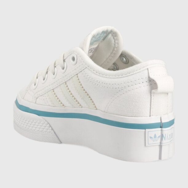 adidas Originals tenisi copii NIZZA PLATFORM C culoarea alb preţ