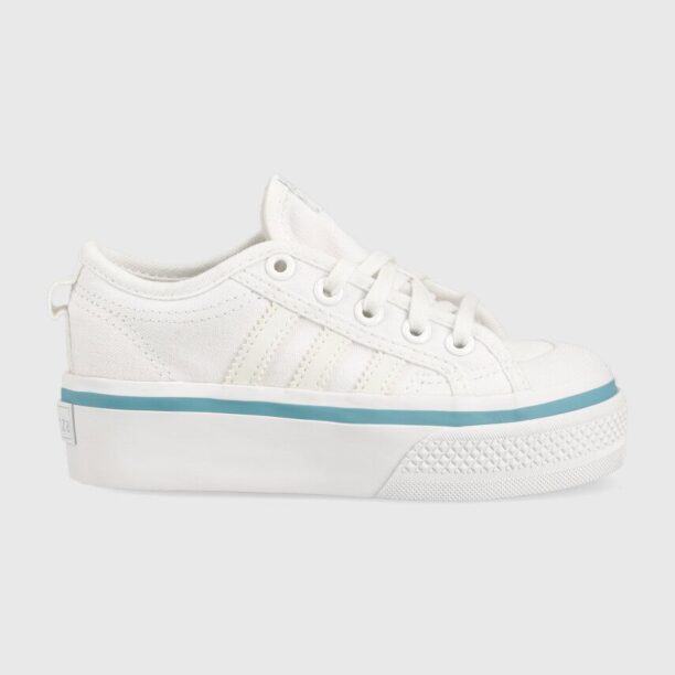 adidas Originals tenisi copii NIZZA PLATFORM C culoarea alb