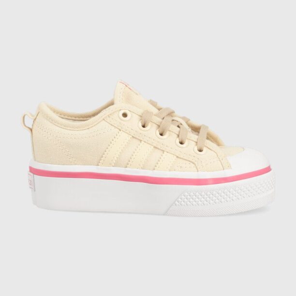 adidas Originals tenisi copii NIZZA PLATFORM C culoarea bej