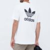 adidas Originals tricou din bumbac culoarea alb