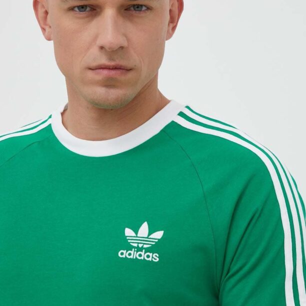 adidas Originals tricou din bumbac culoarea verde