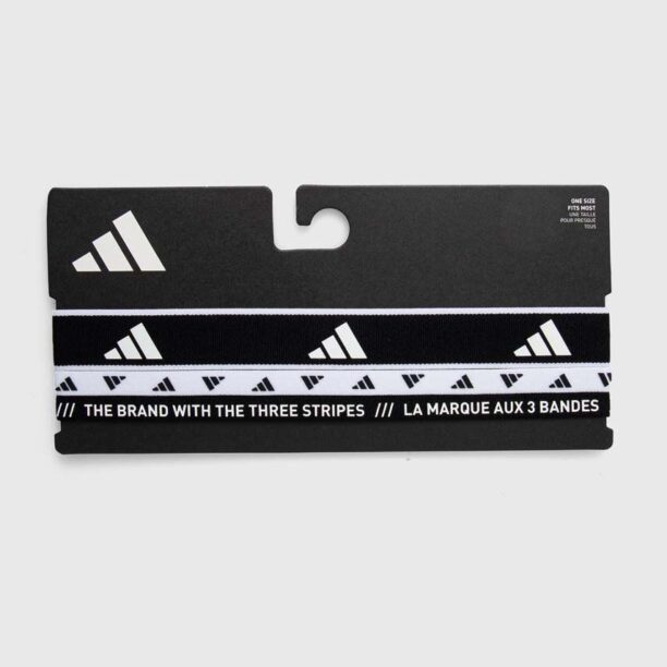 adidas Performance bentițe pentru cap 3-pack culoarea negru IA3031