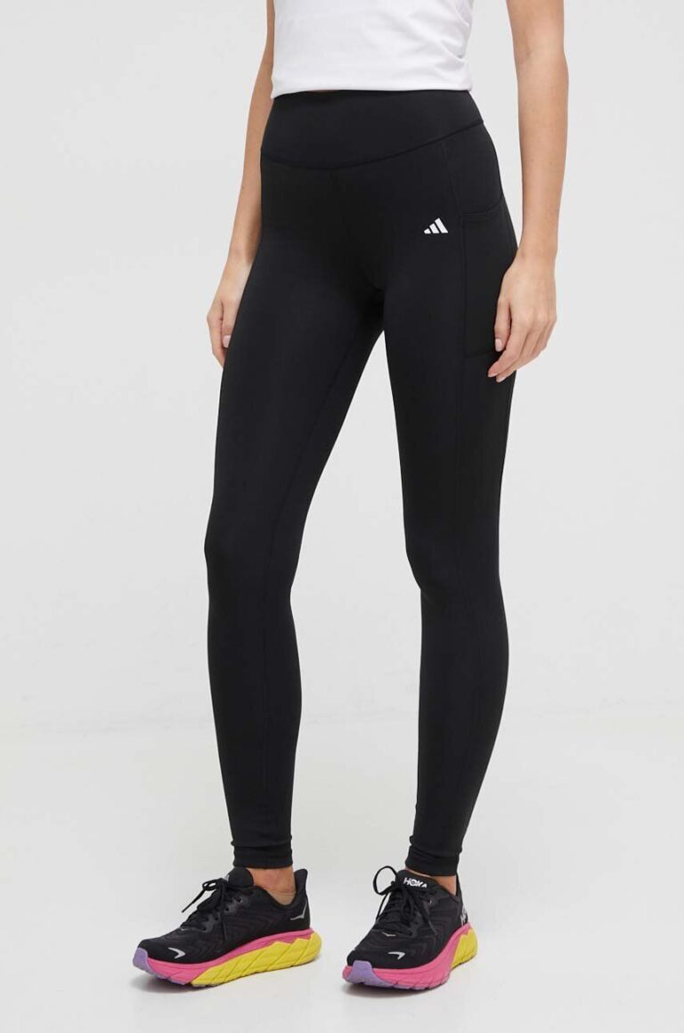 adidas Performance colanți de antrenament Optime culoarea negru