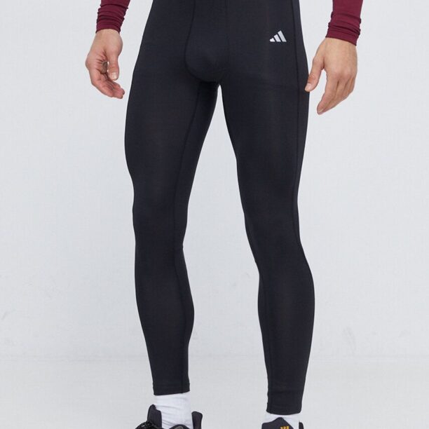 adidas Performance colanți de antrenament Techfit culoarea negru