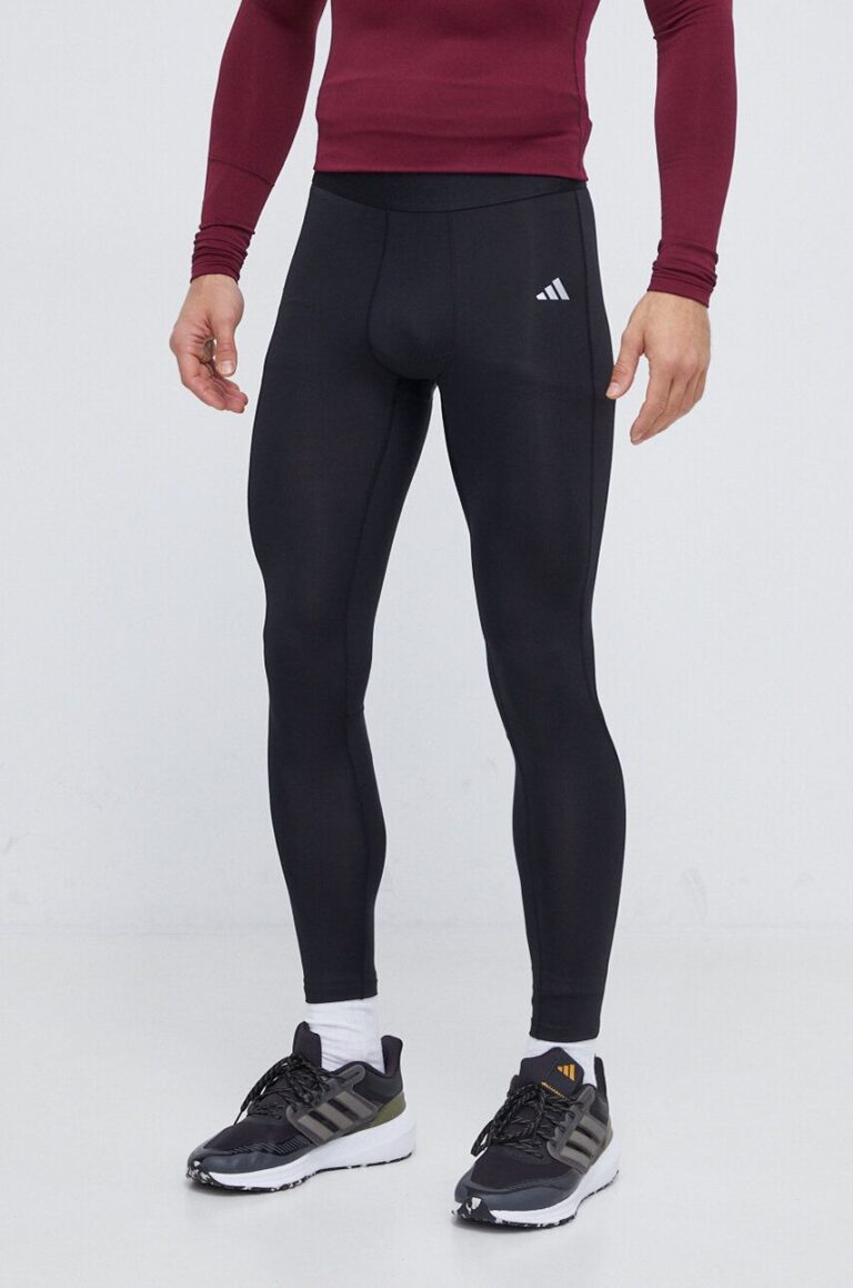 adidas Performance colanți de antrenament Techfit culoarea negru