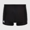 adidas Performance costum de baie Classic 3-Stripes culoarea negru HT2073