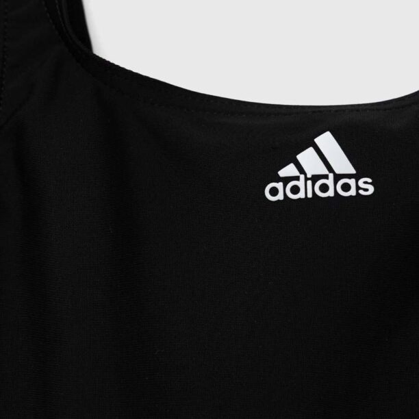 adidas Performance costum de baie dintr-o bucată pentru copii culoarea negru preţ