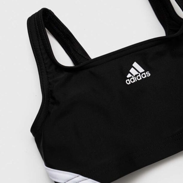 adidas Performance costum de baie pentru copii din două piese 3S culoarea negru preţ