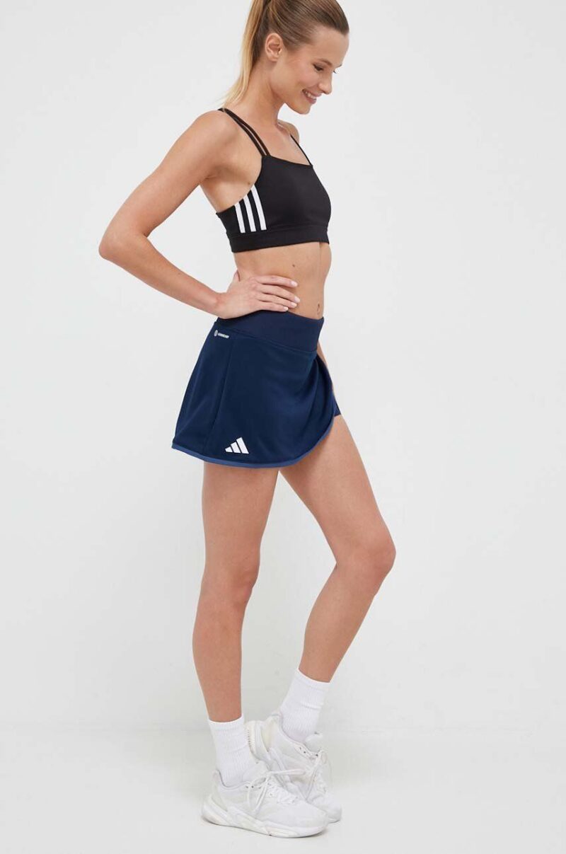 adidas Performance fustă sport Club culoarea bleumarin