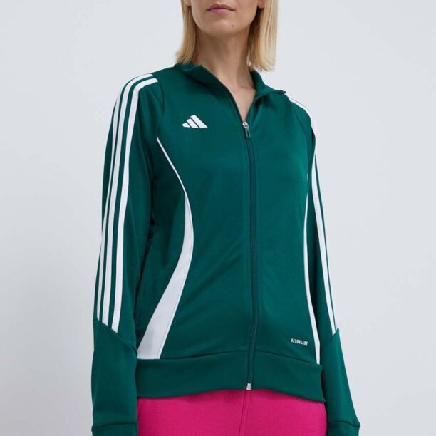 adidas Performance hanorac de antrenament Tiro 24 culoarea verde