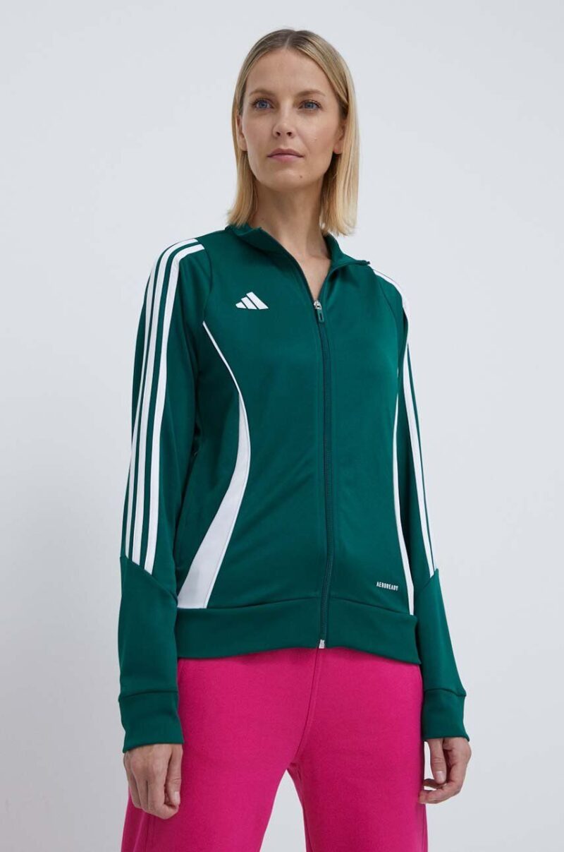 adidas Performance hanorac de antrenament Tiro 24 culoarea verde