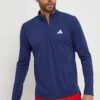 adidas Performance hanorac de antrenament Training Essentials culoarea bleumarin