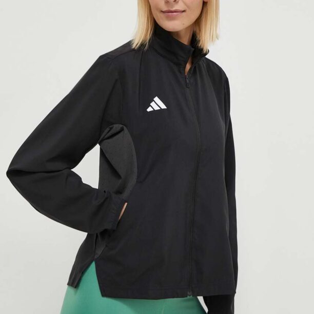 adidas Performance jachetă de alergare Adizero culoarea negru