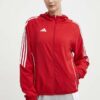 adidas Performance jacheta de antrenament Tiro 24 culoarea rosu