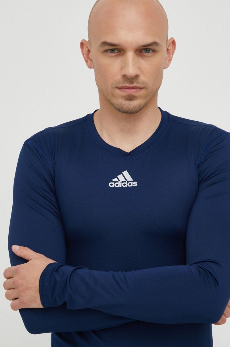 adidas Performance mânecă lungă de antrenament culoarea albastru marin