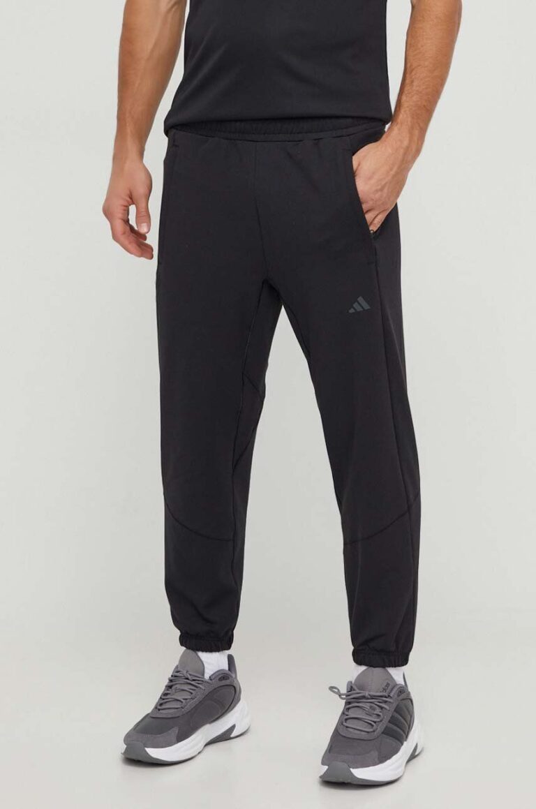 adidas Performance pantaloni de antrenament Designed for Training culoarea negru