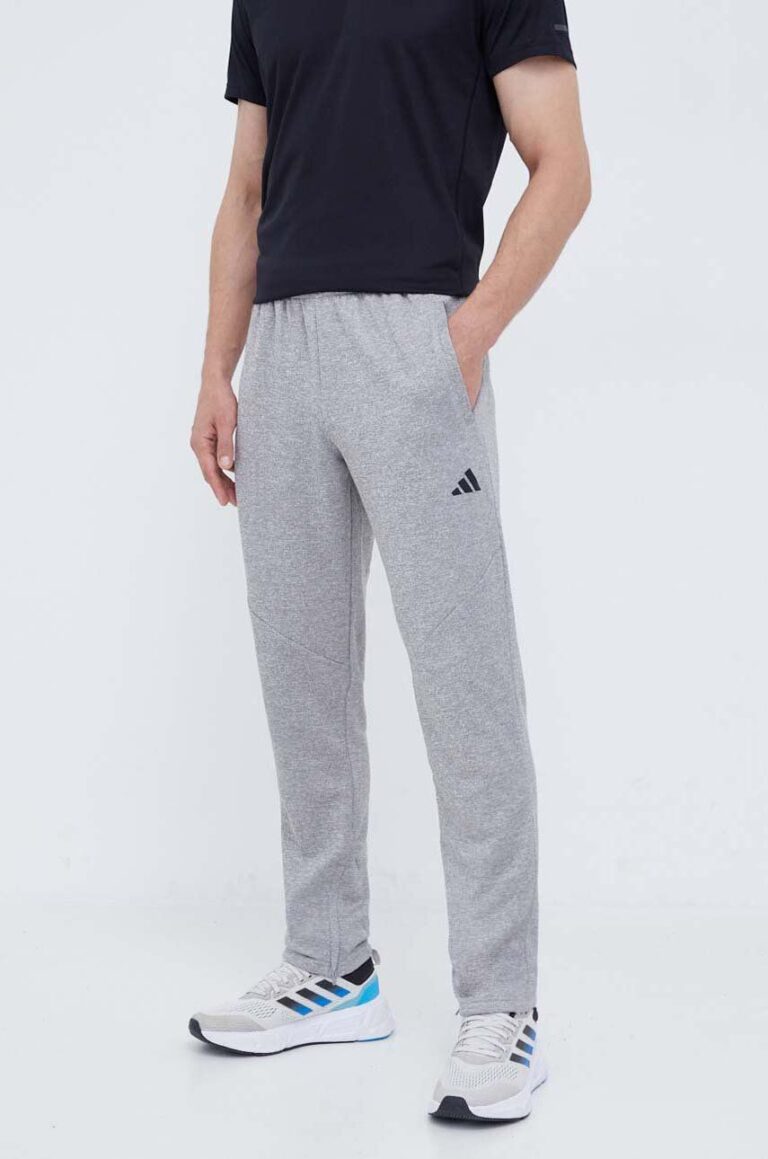 adidas Performance pantaloni de antrenament Game and Go culoarea gri