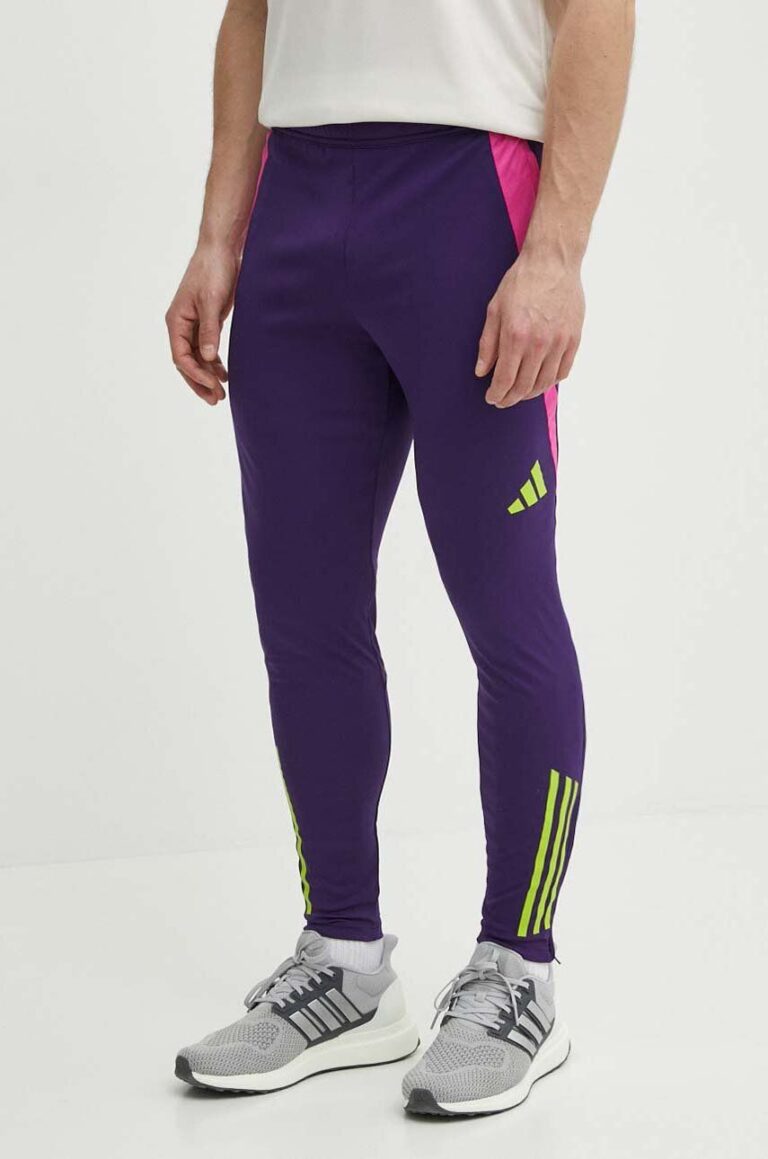 adidas Performance pantaloni de antrenament Generation Predator culoarea violet