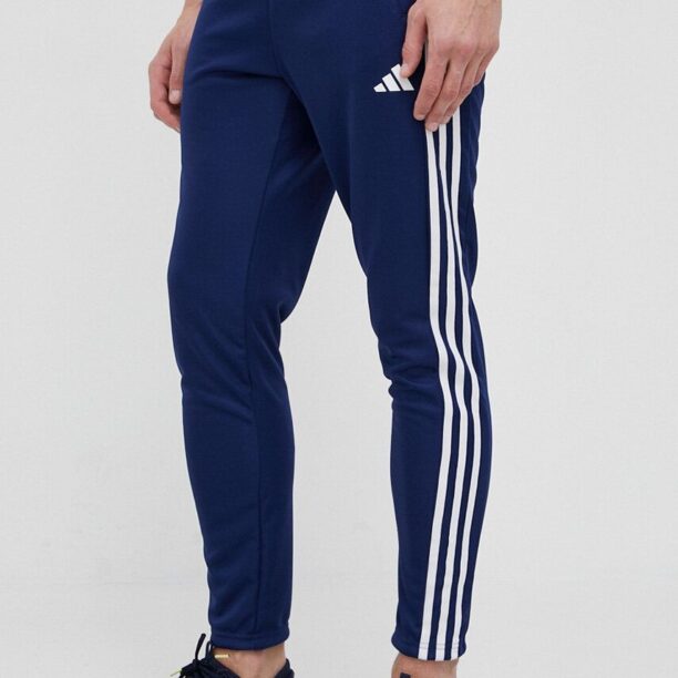 adidas Performance pantaloni de antrenament Train Essentials 3-Stripes culoarea bleumarin