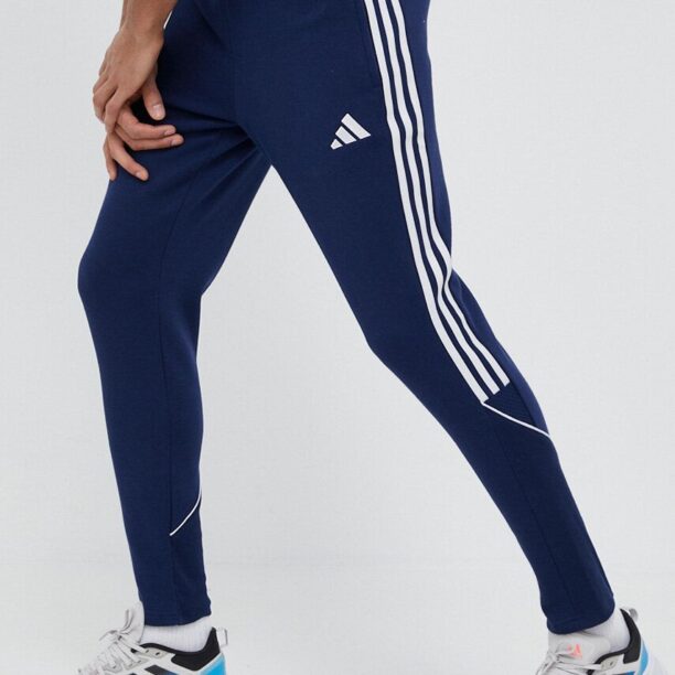 adidas Performance pantaloni de trening culoarea albastru marin