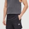 adidas Performance pantaloni scurți de antrenament GYM+ culoarea negru IR8597