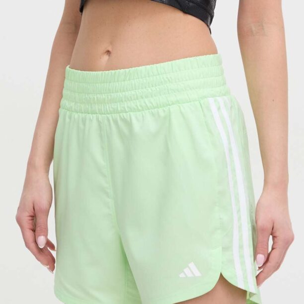 adidas Performance pantaloni scurți de antrenament Pacer culoarea verde