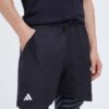 adidas Performance pantaloni scurți de antrenament culoarea negru