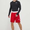 adidas Performance pantaloni scurți de antrenament culoarea roșu DY6603