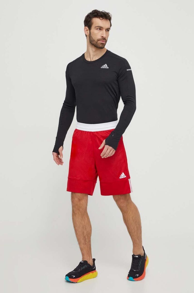 adidas Performance pantaloni scurți de antrenament culoarea roșu DY6603