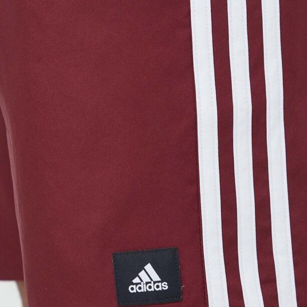 adidas Performance pantaloni scurți de baie 3Stripes CLX culoarea bordo IR9426 preţ