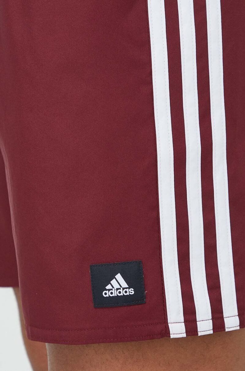 adidas Performance pantaloni scurți de baie 3Stripes CLX culoarea bordo IR9426 preţ