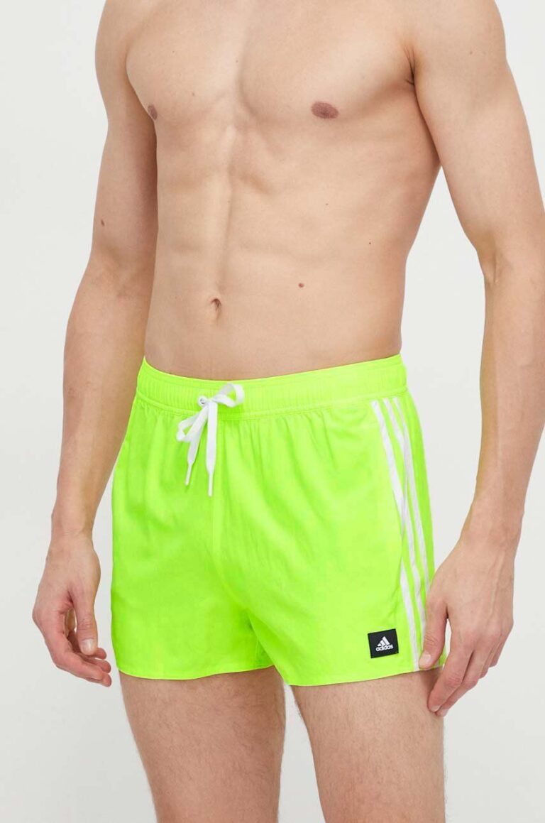 adidas Performance pantaloni scurți de baie 3Stripes CLX culoarea verde IS2054