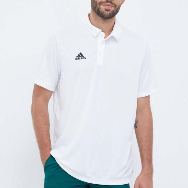 adidas Performance polo de antrenament Entrada 22 culoarea alb