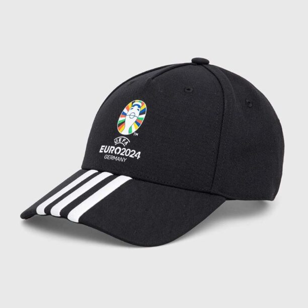 adidas Performance sapca Euro 2024 culoarea negru