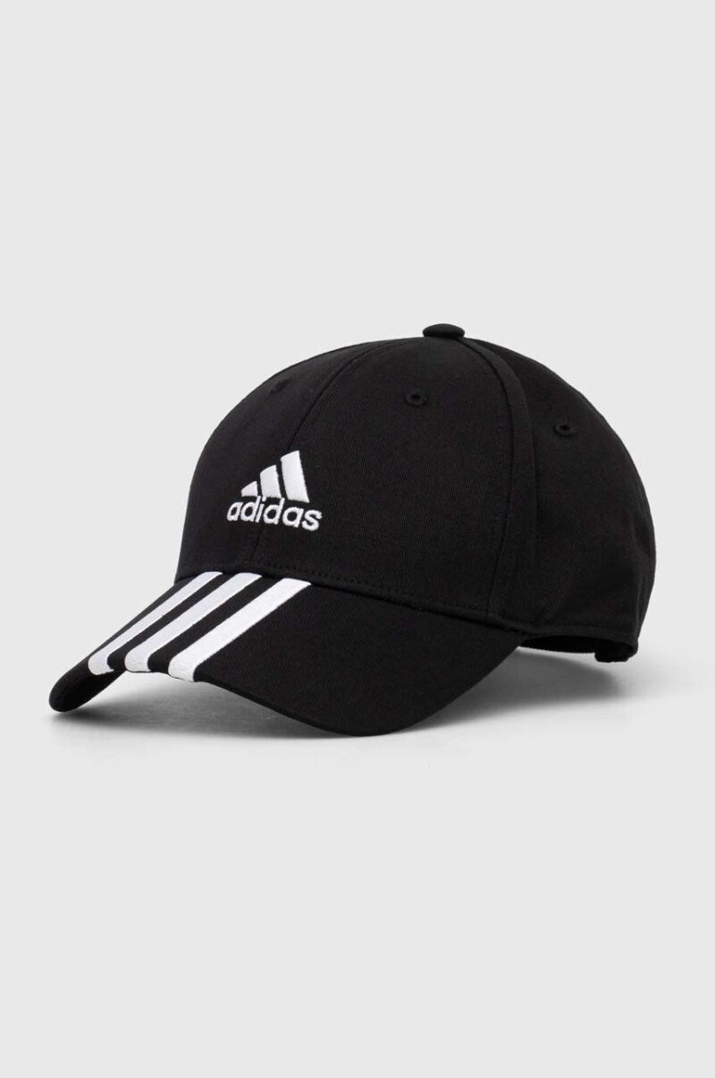 adidas Performance șapcă de baseball din bumbac culoarea negru