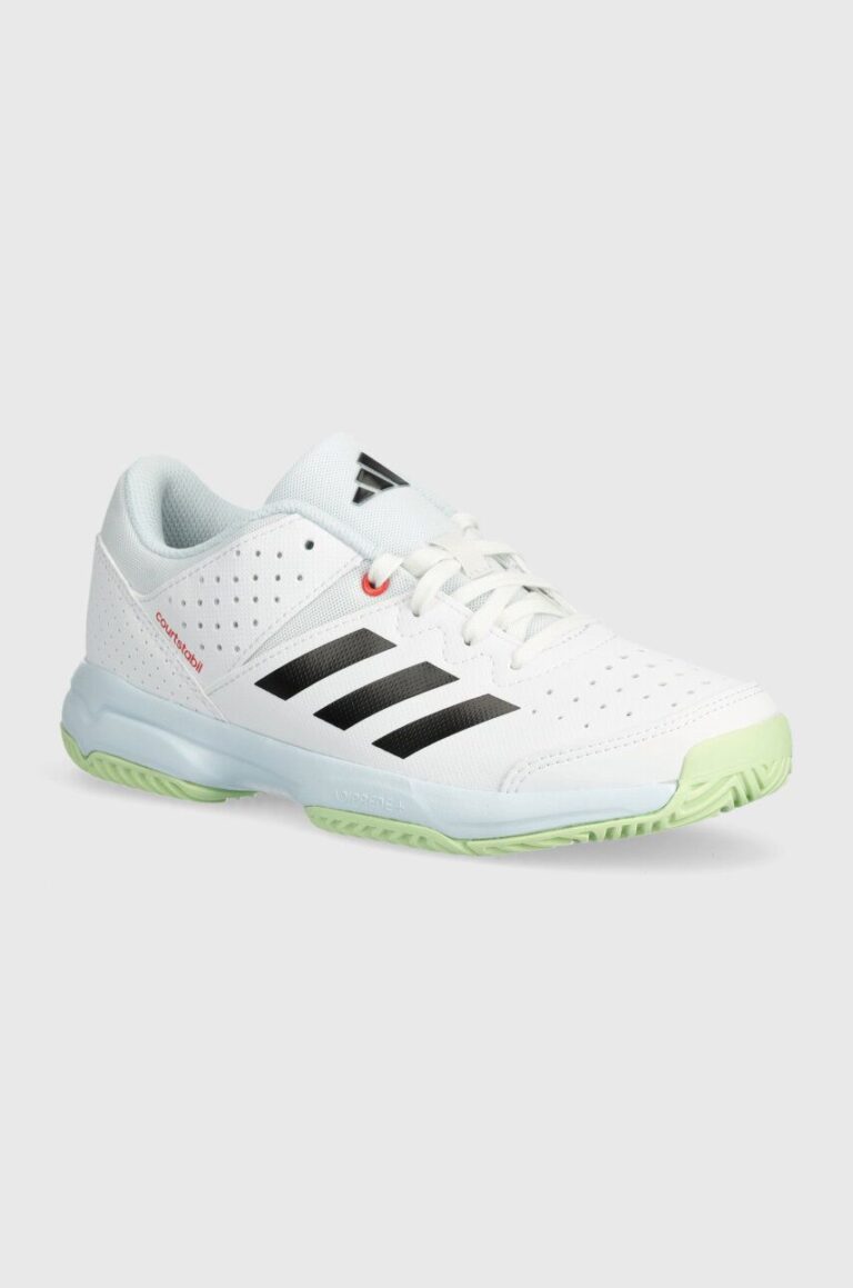 adidas Performance sneakers pentru copii COURT STABIL JR culoarea alb