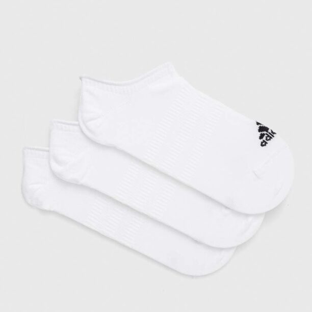 adidas Performance șosete 3-pack culoarea alb HT3463