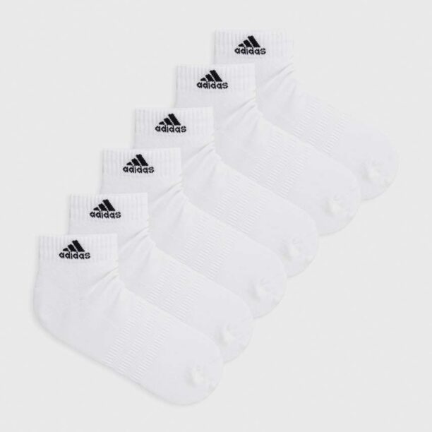 adidas Performance șosete 6-pack culoarea alb HT3442