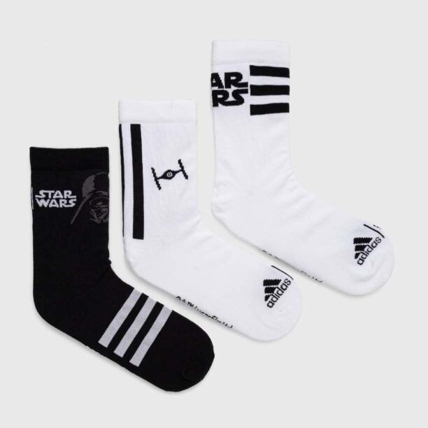 adidas Performance sosete copii x Star Wars 3-pack culoarea alb