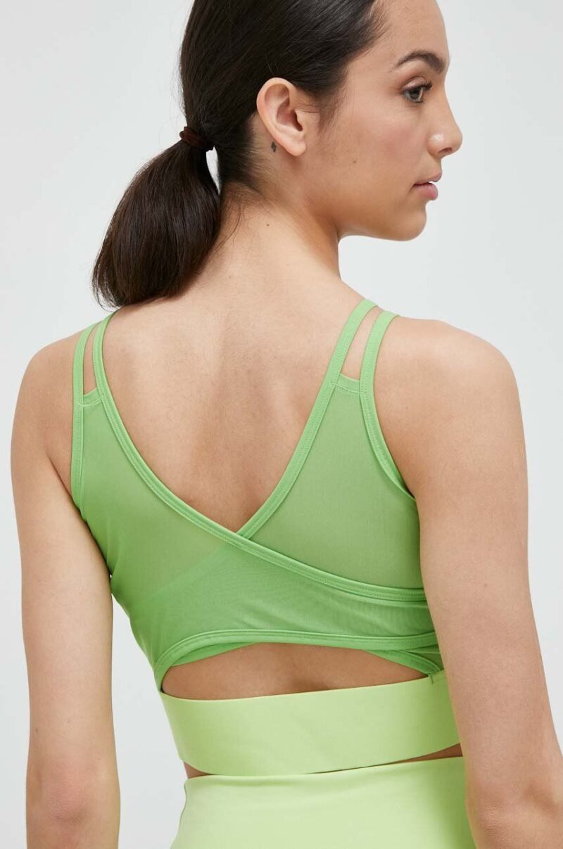 adidas Performance top de antrenament HIIT culoarea verde preţ